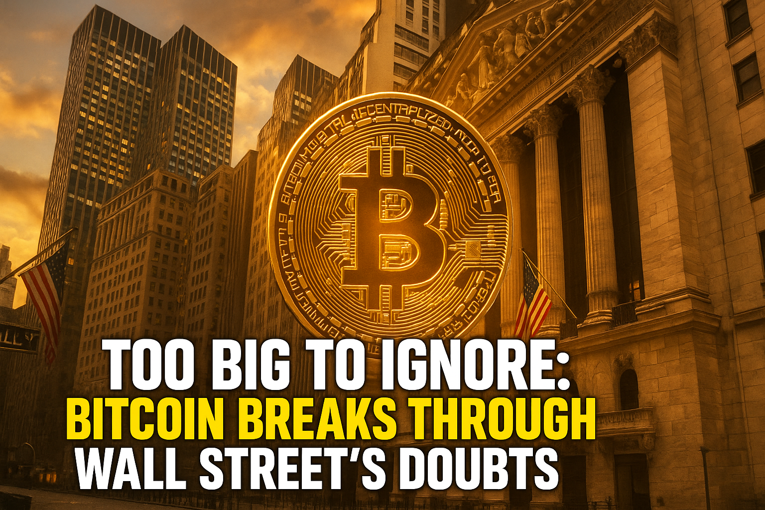 Too Big to Ignore: Bitcoin Breaks Through Wall Street’s Doubts