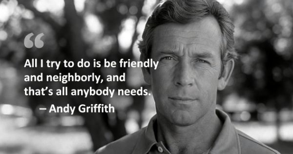 Andy Griffith on Simplicity and Connection