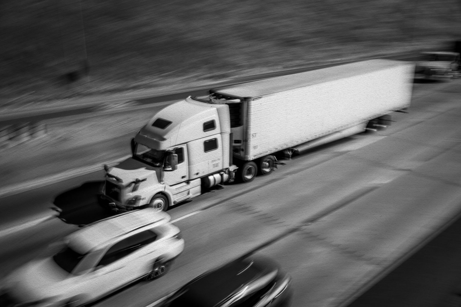 Illustration for the CalMatters investigation into licensed commercial truckers involved in fatal crashes