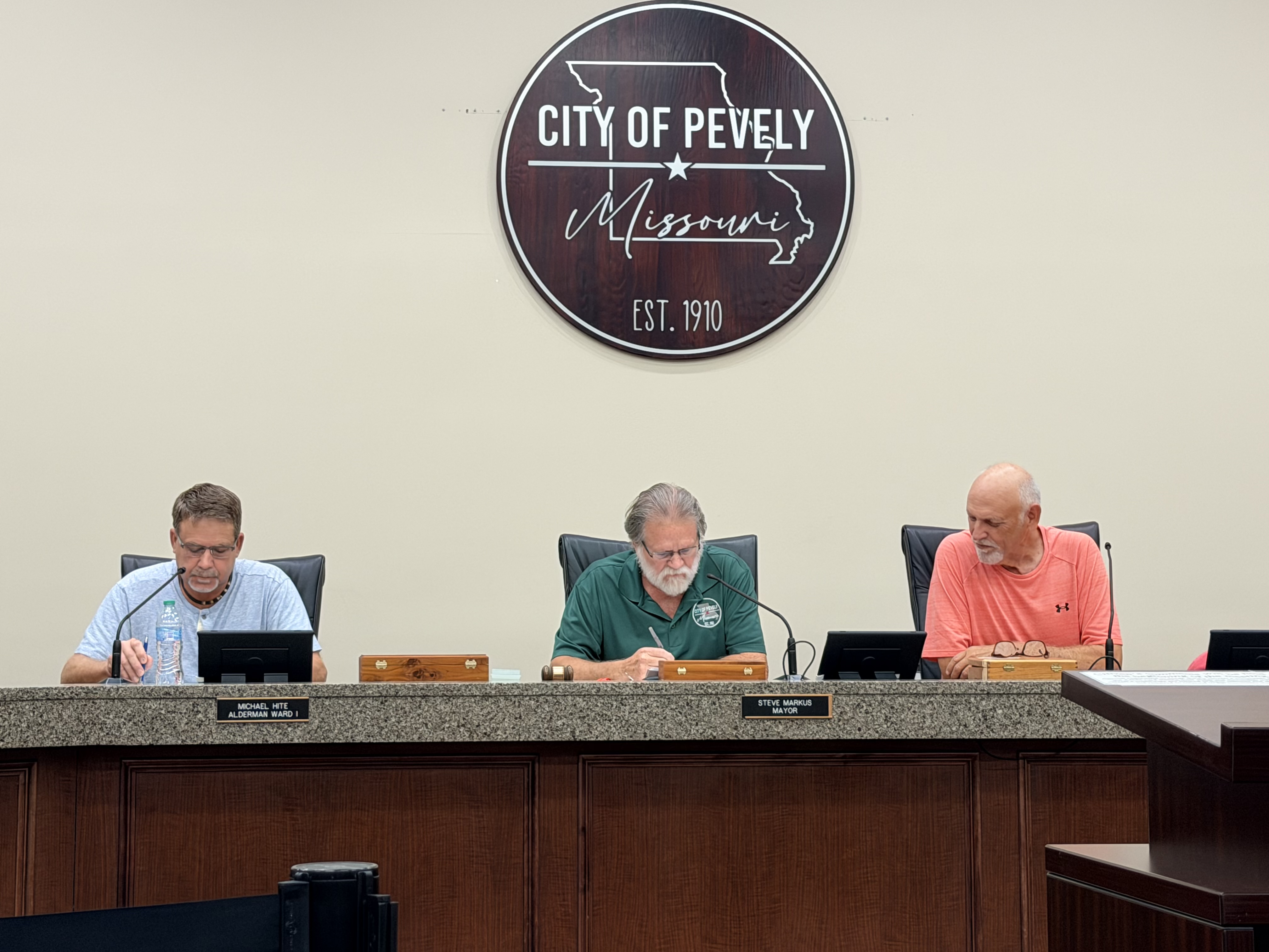 Pevely City Council meeting