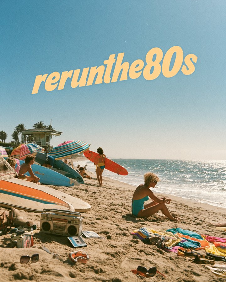 Colourful 80s nostalgia imagery from @rerunthe80s