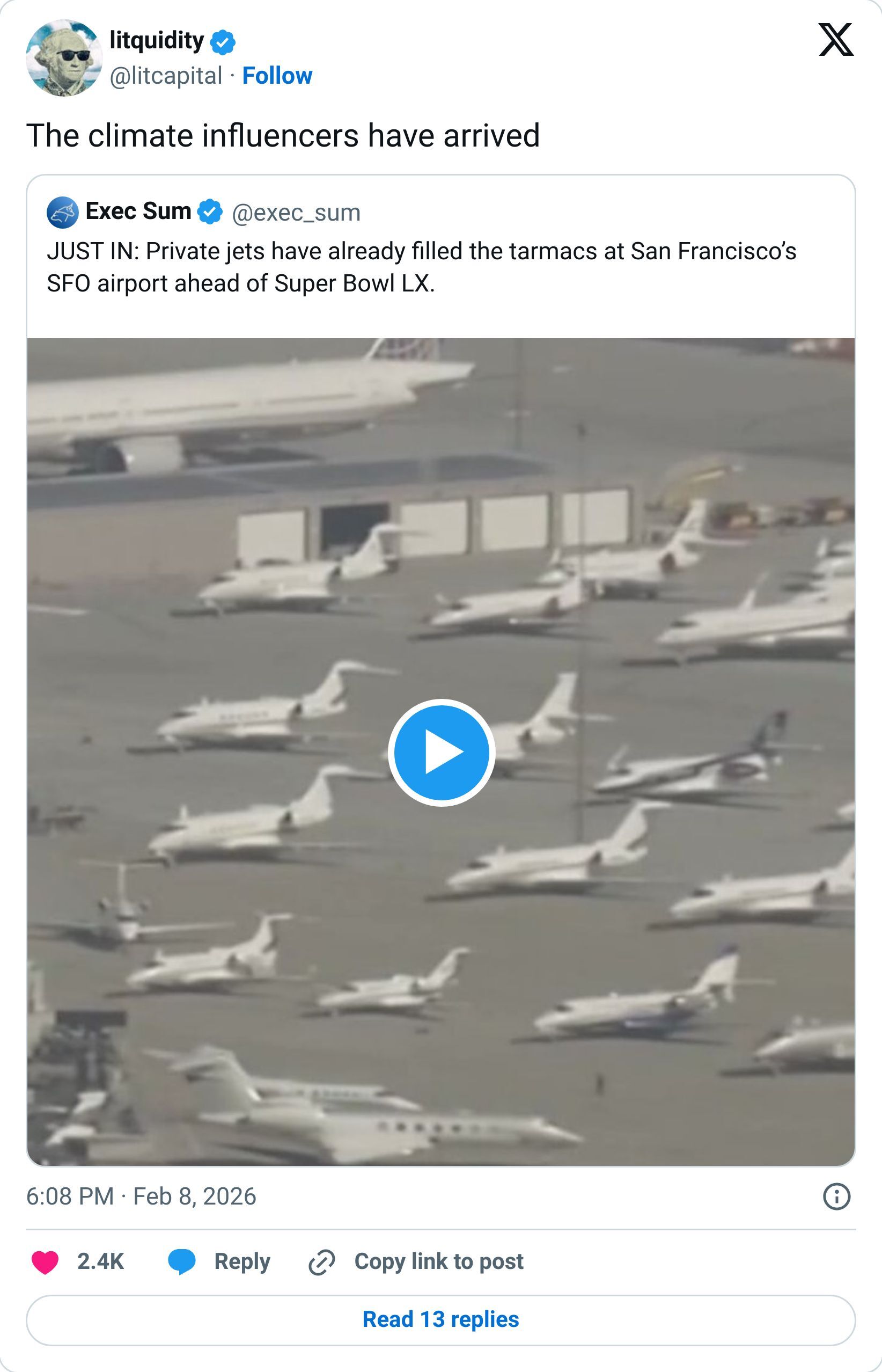 Tweet screenshot