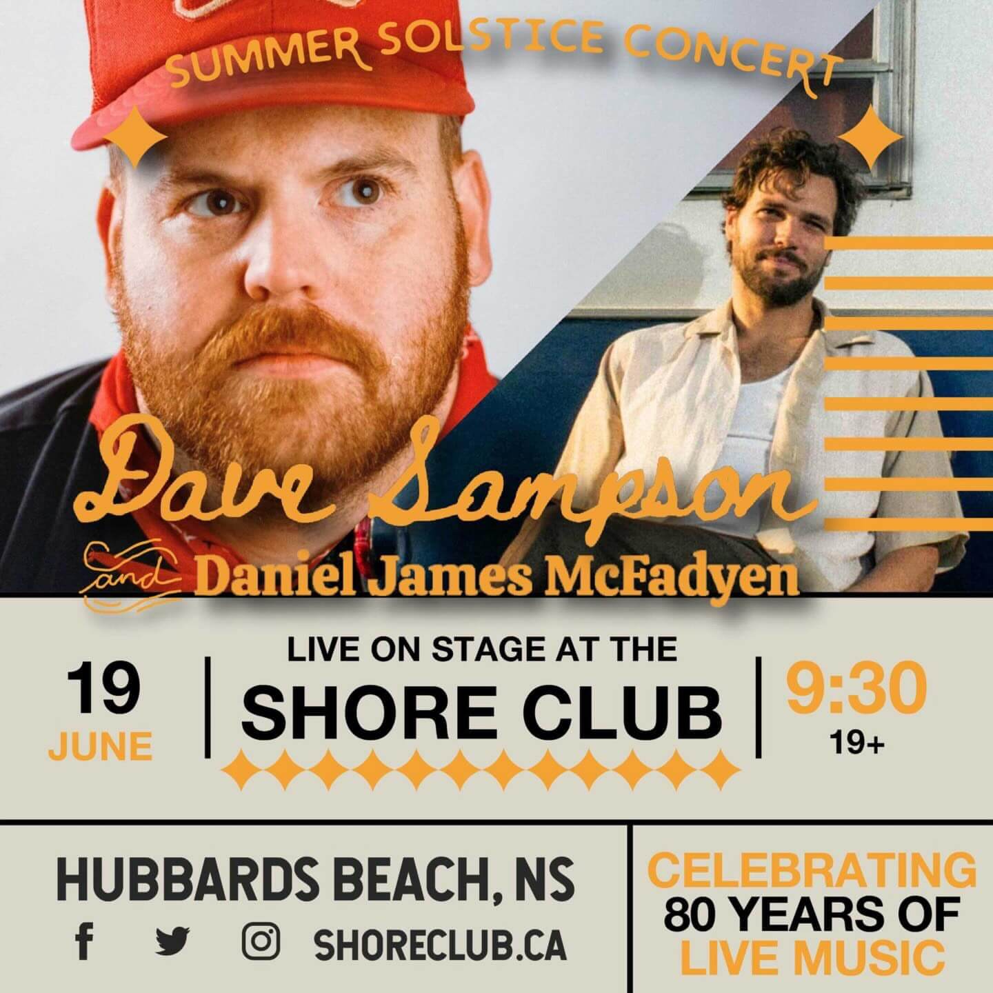 Dave Sampson + Daniel James McFadyen at the Shore Club, June 19