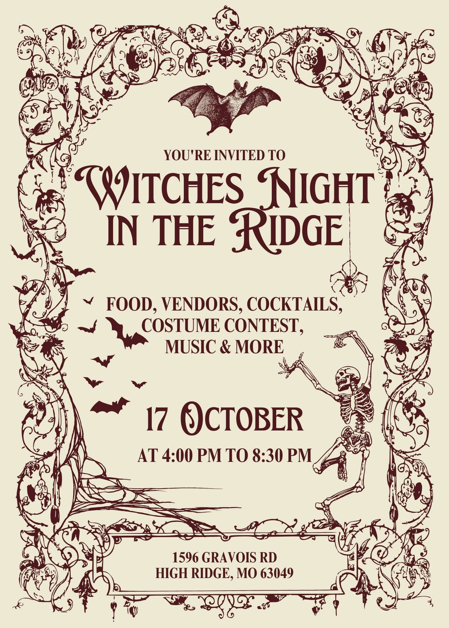 Witches Night in the Ridge - October 17