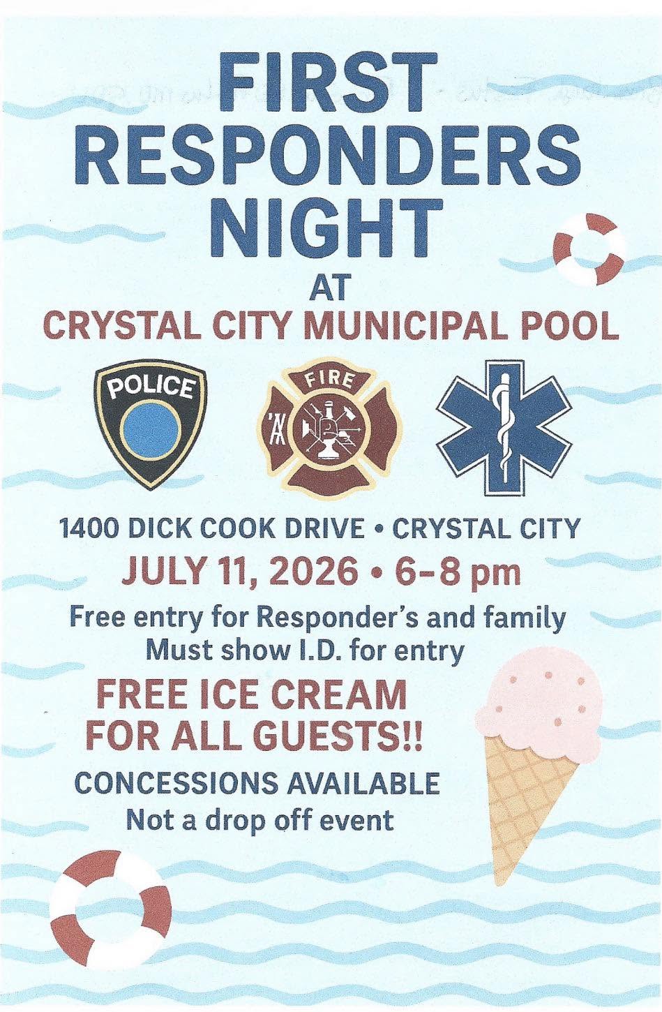 First Responders Night July 11th