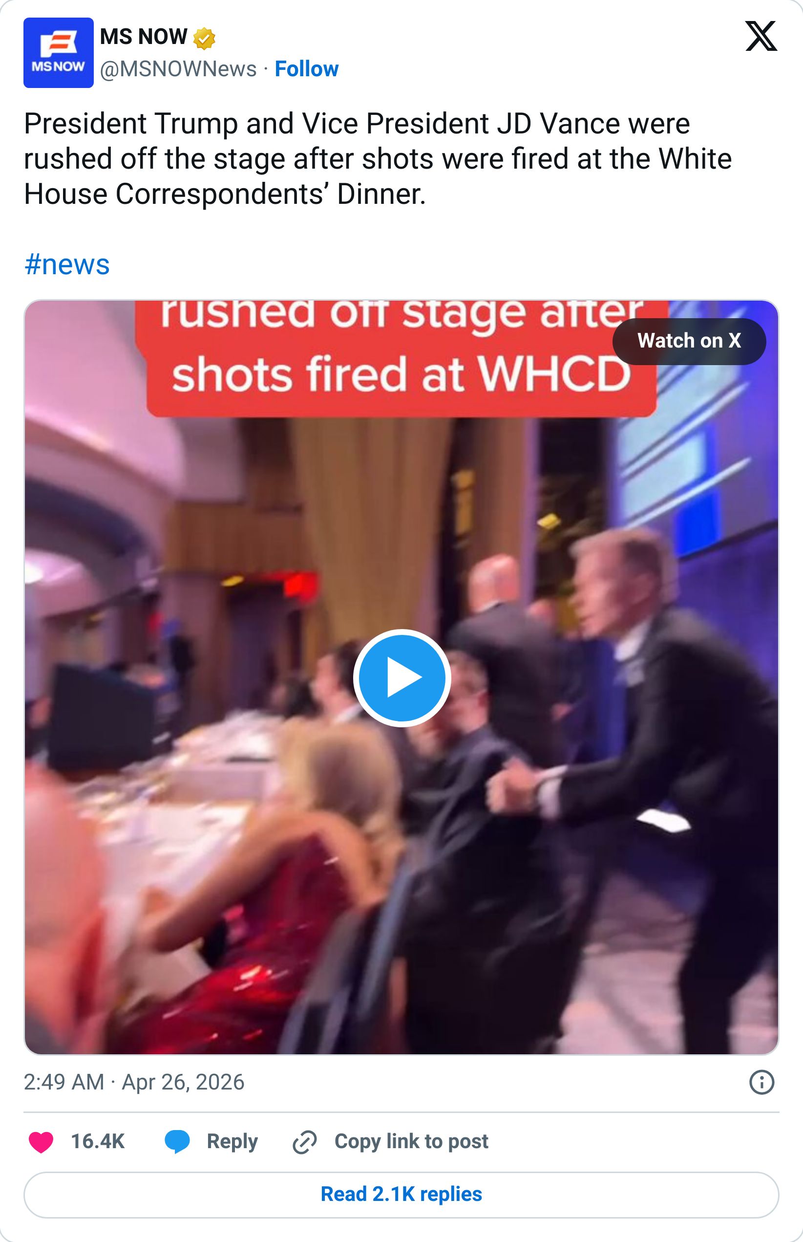 Tweet screenshot