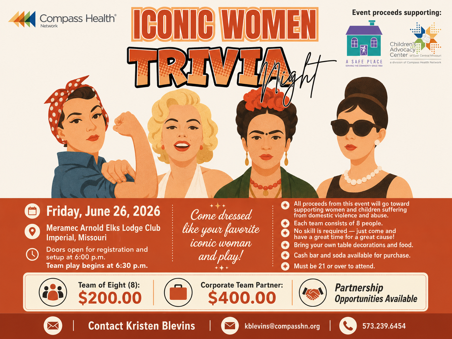 Iconic Women Trivia Night June 26th