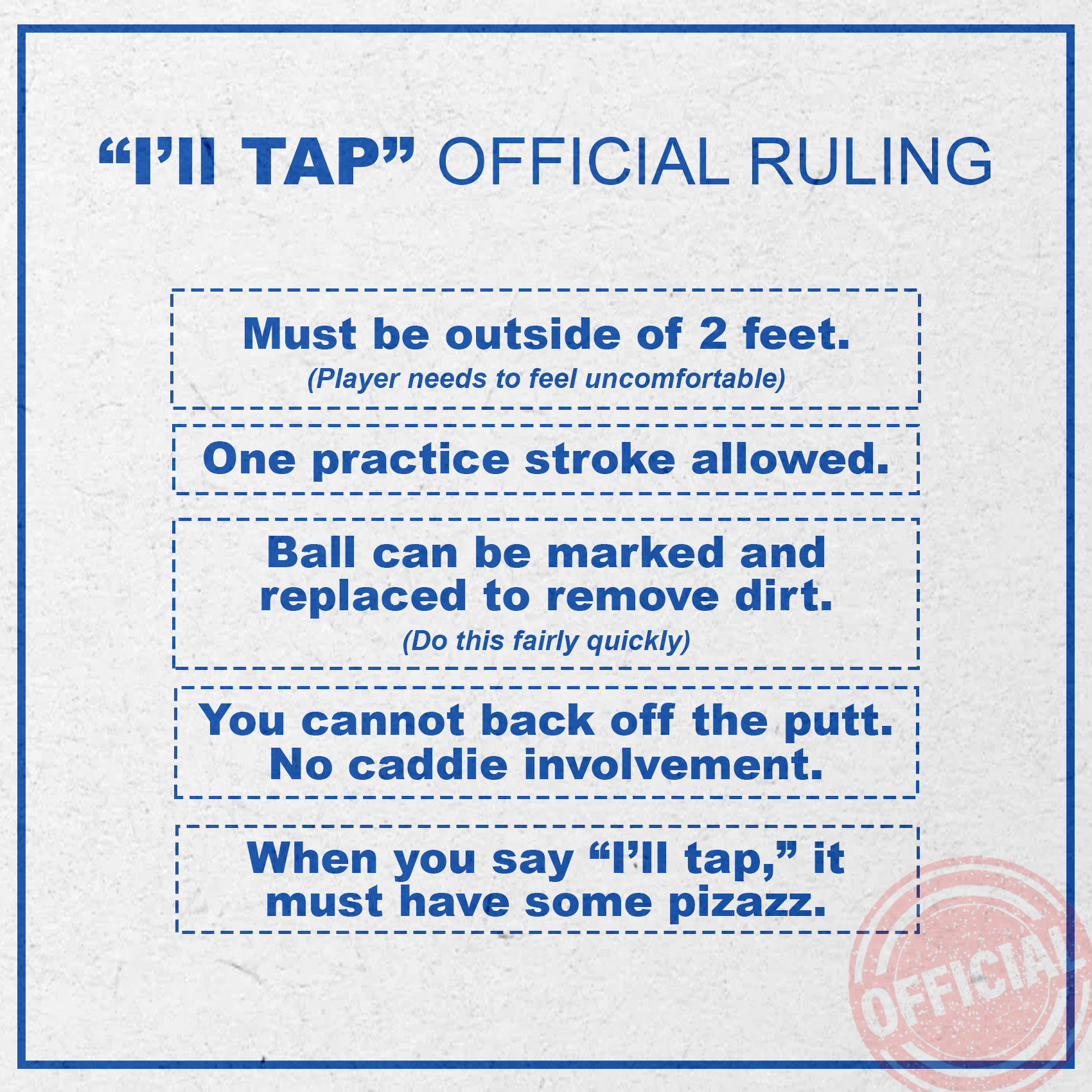 I'll Tap Official Definition