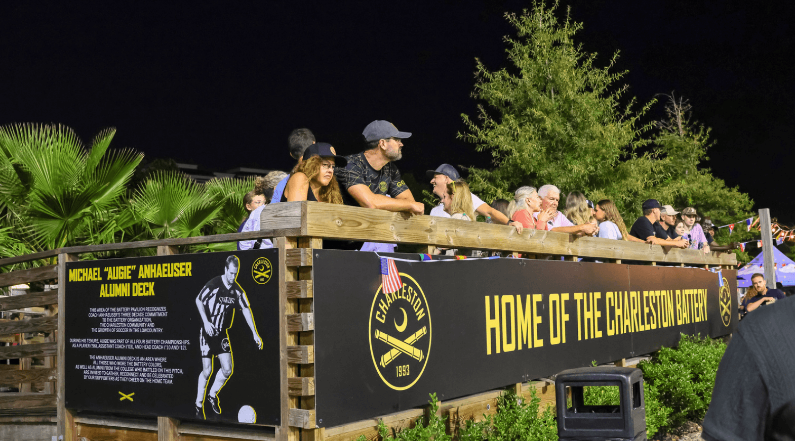 The Augie Alumni Deck at Charleston Battery Stadium
