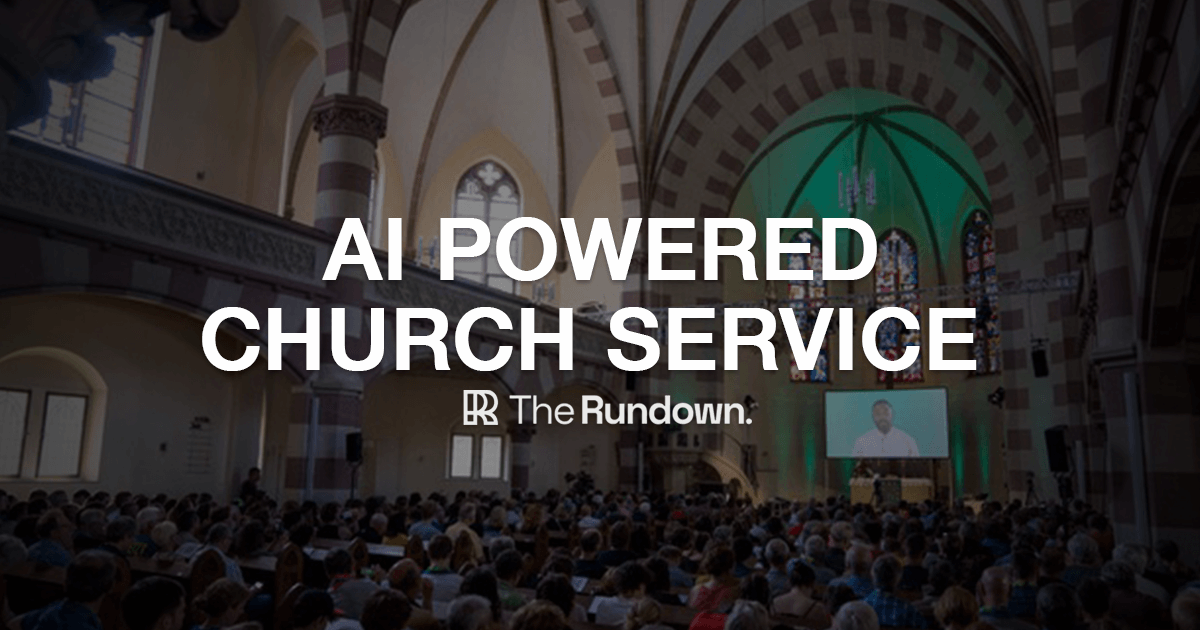 🤖 Hundreds attend ChatGPT-powered church