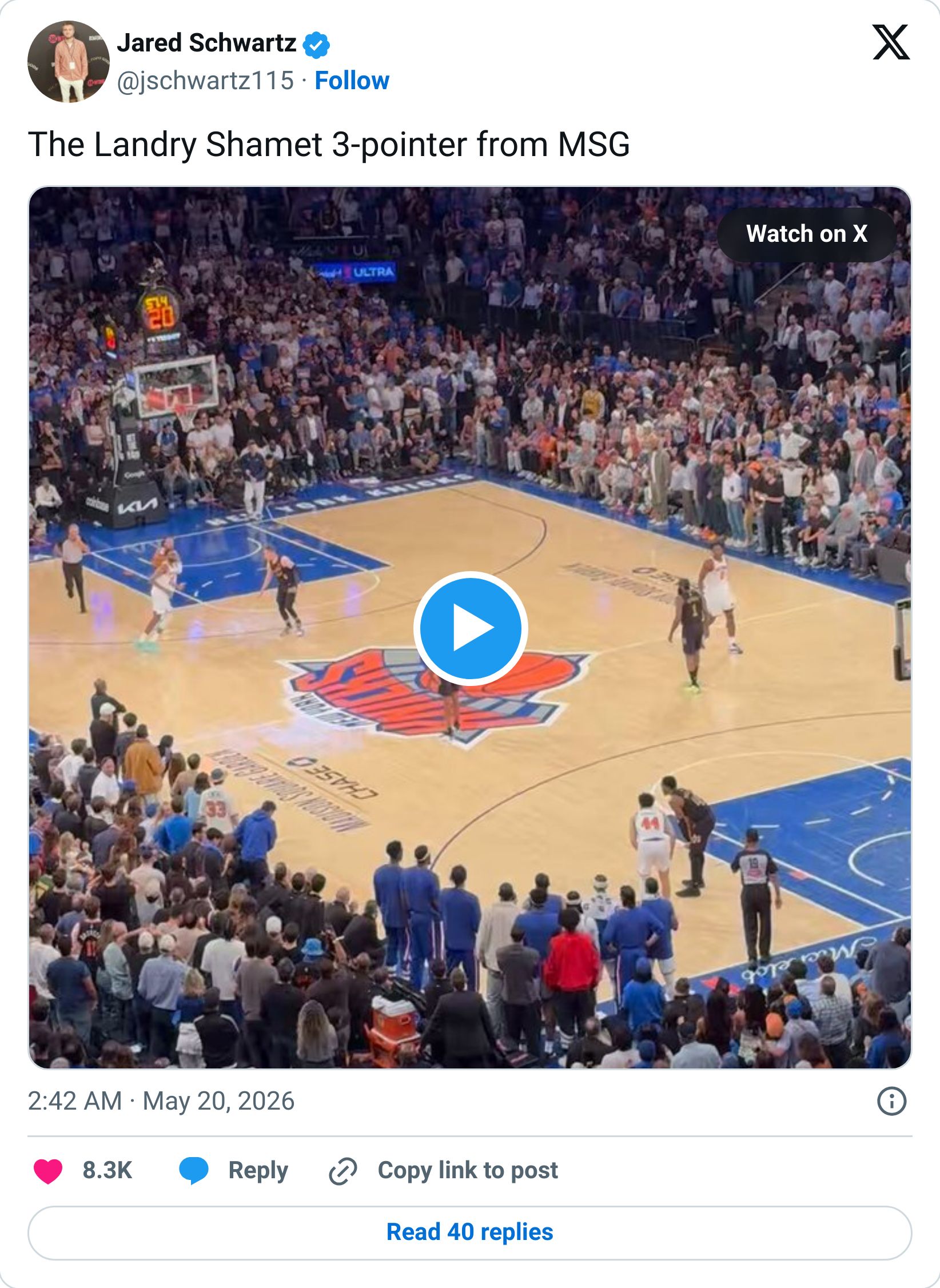 Tweet screenshot