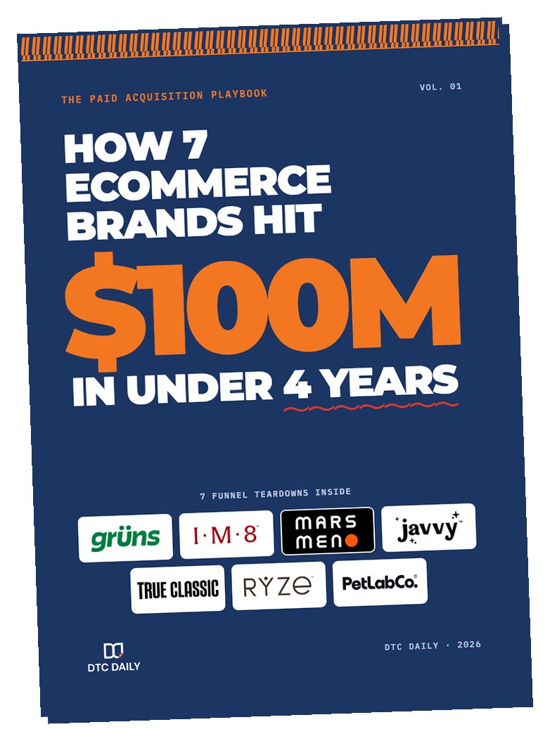 The playbook cover: How 7 Ecommerce Brands Hit $100M in Under 4 Years
