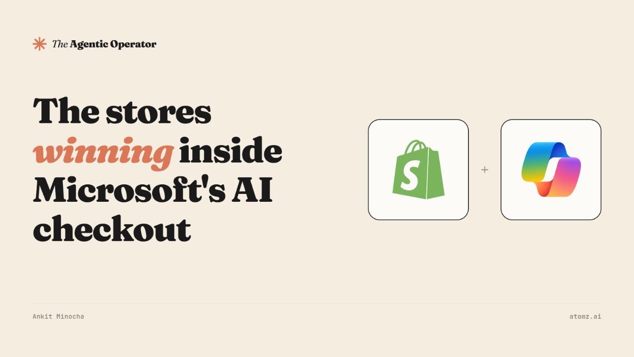 The Shopify stores winning inside Microsoft's AI checkout