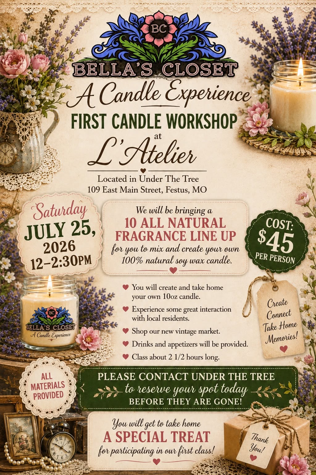 Candle Workshop July 25th