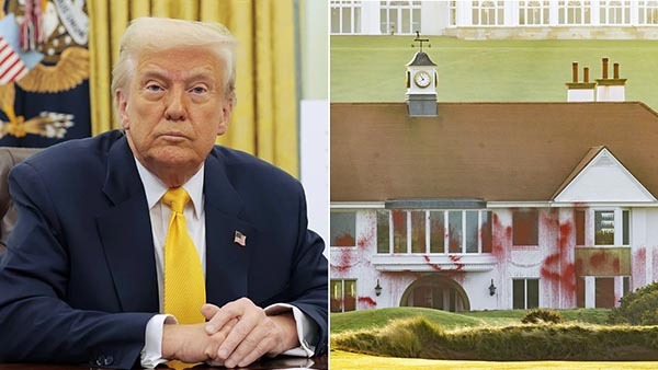 🔥 Trump Golf Course Vandalized