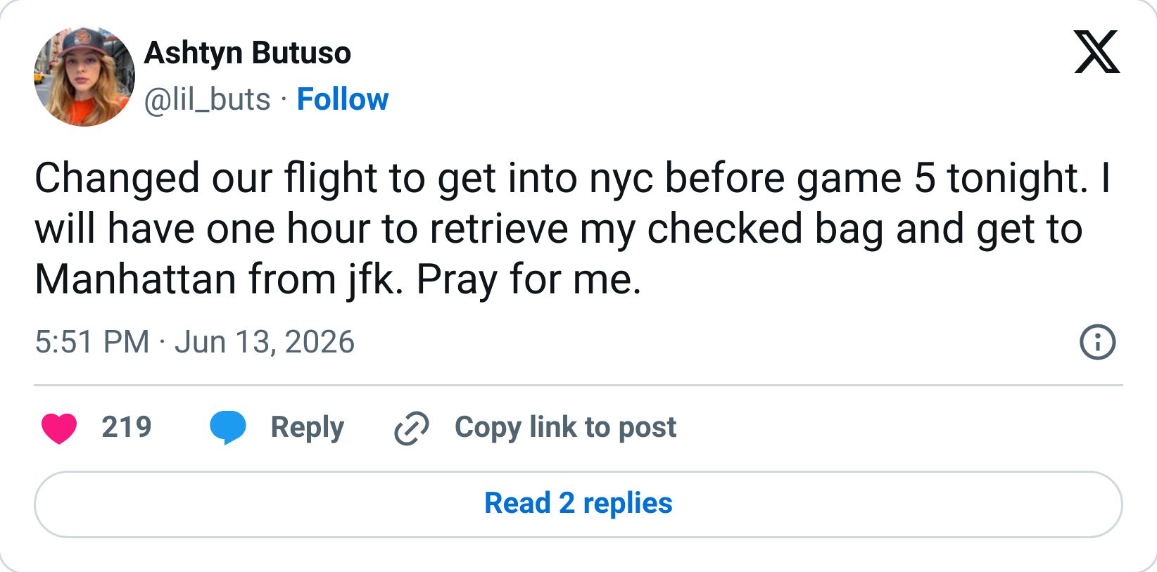 Tweet screenshot