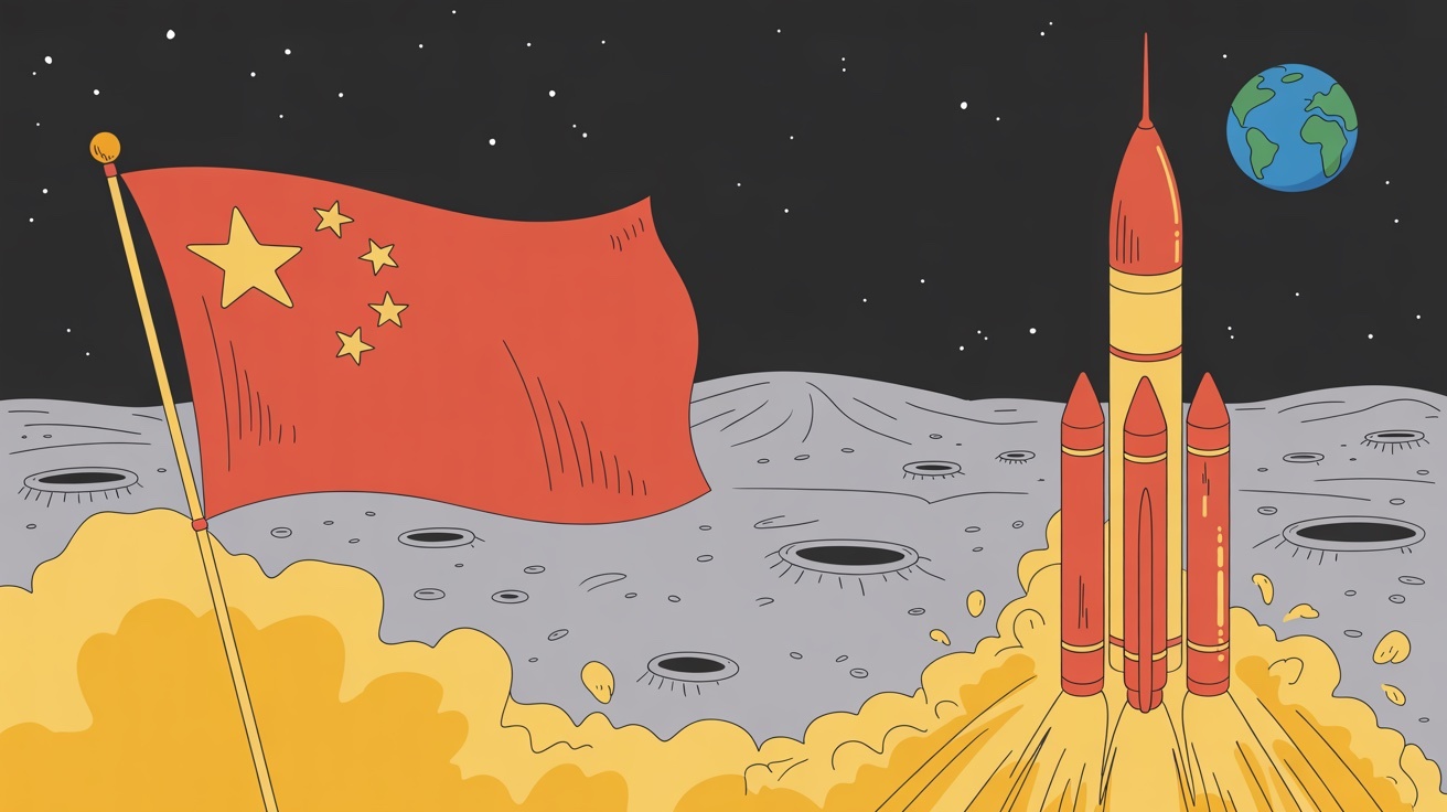 China fires up moon race