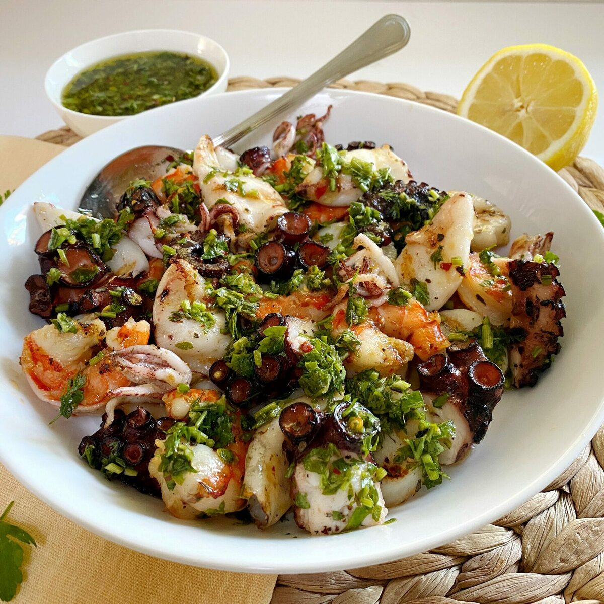 Recipe: Grilled Seafood Salad