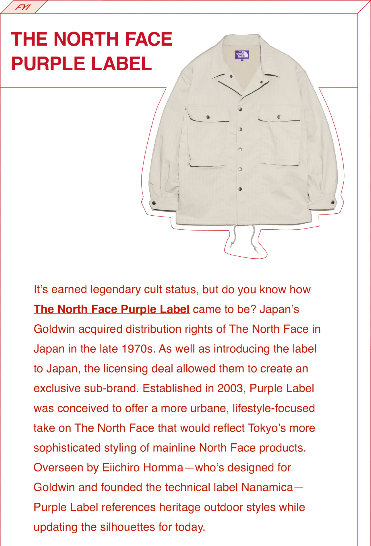 The North Face Purple Label