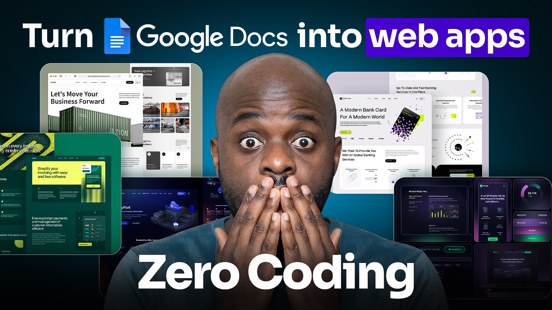 Convert any Google Docs to a web app with AI