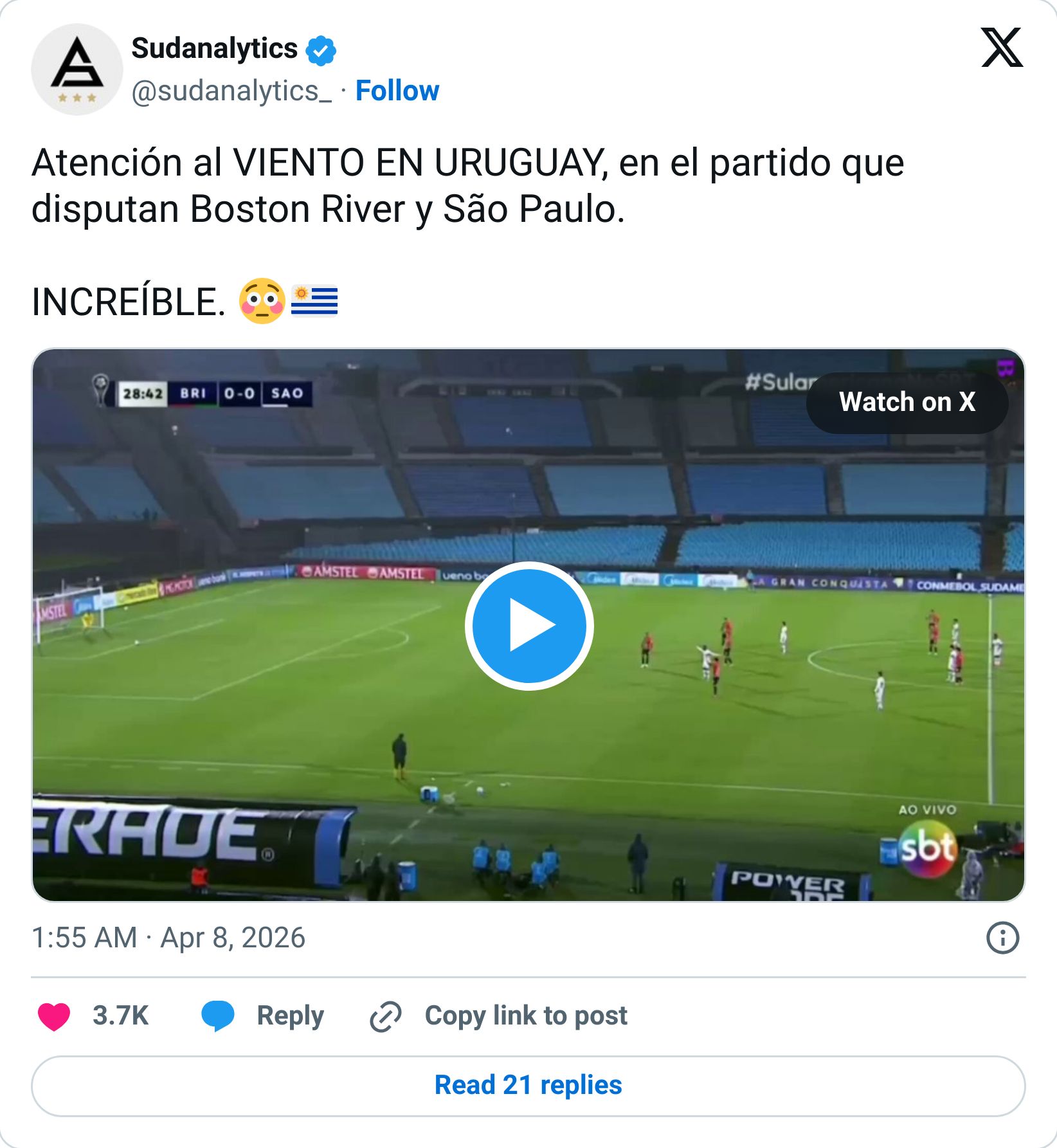 Tweet screenshot