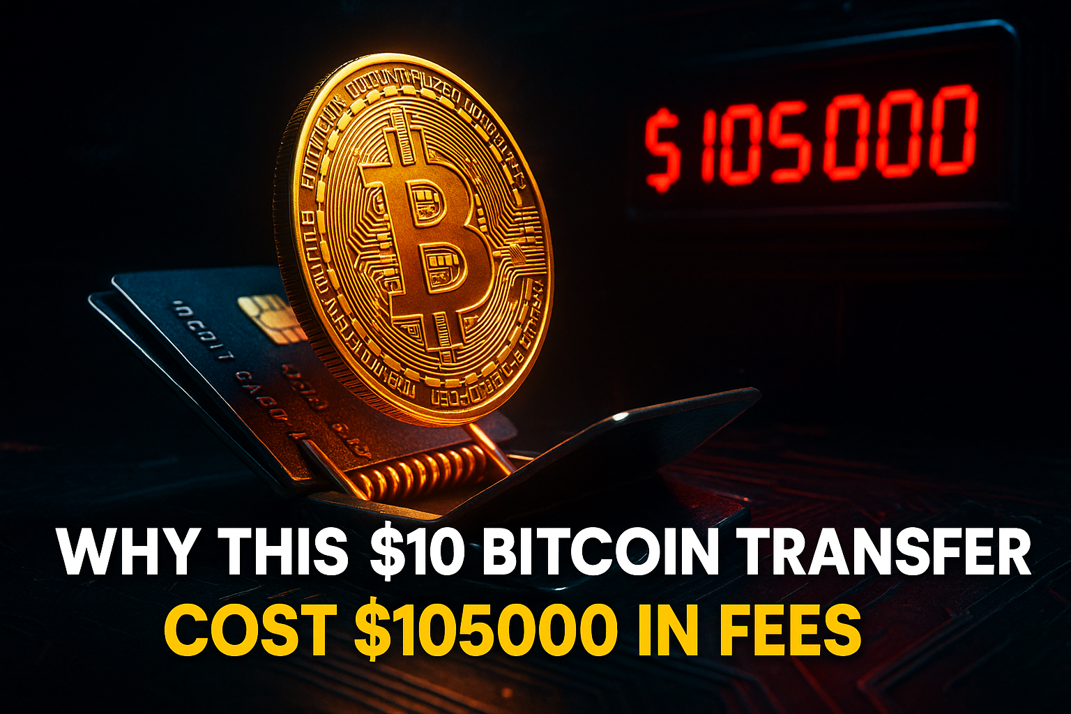 Why This $10 Bitcoin Transfer Cost $105000 in Fees