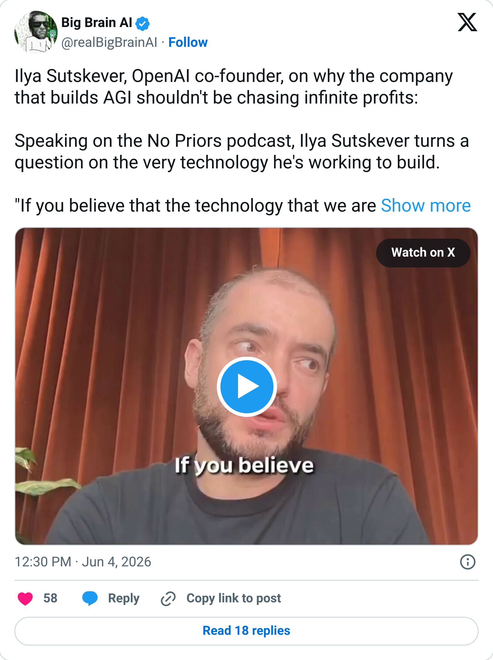 Tweet screenshot