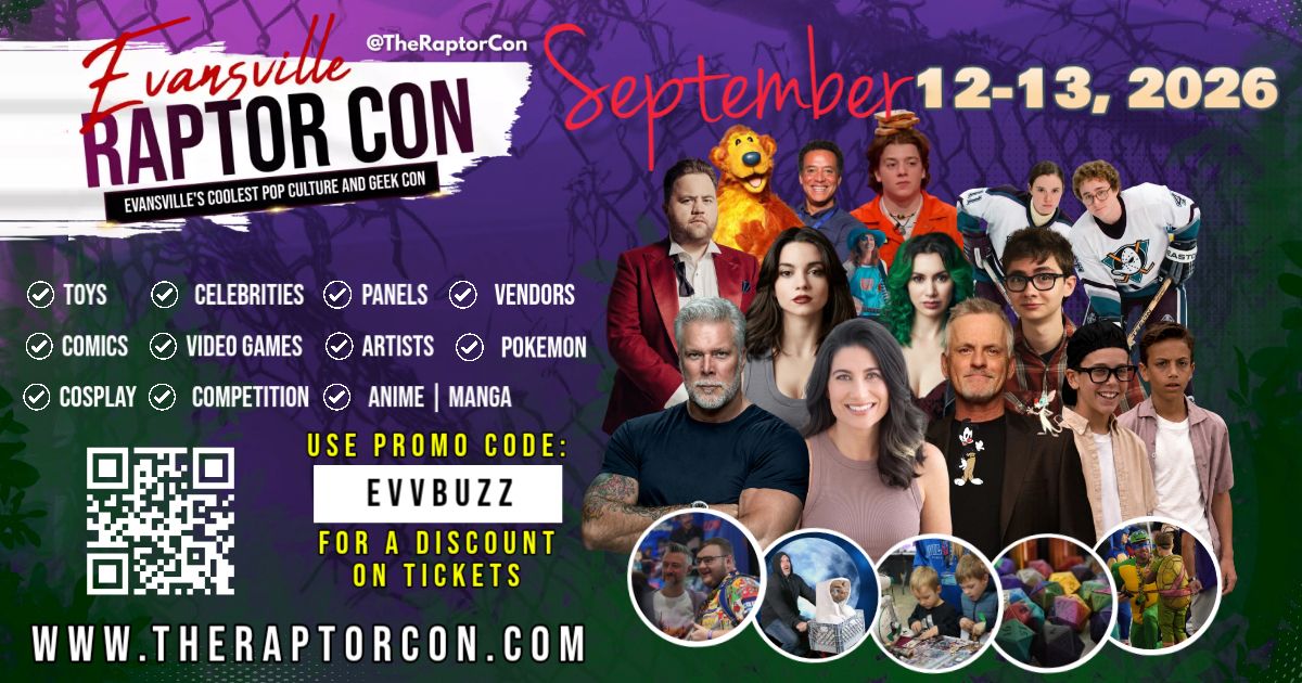 Evansville Raptor Con 2026 at Old National Events Plaza, September 12-13