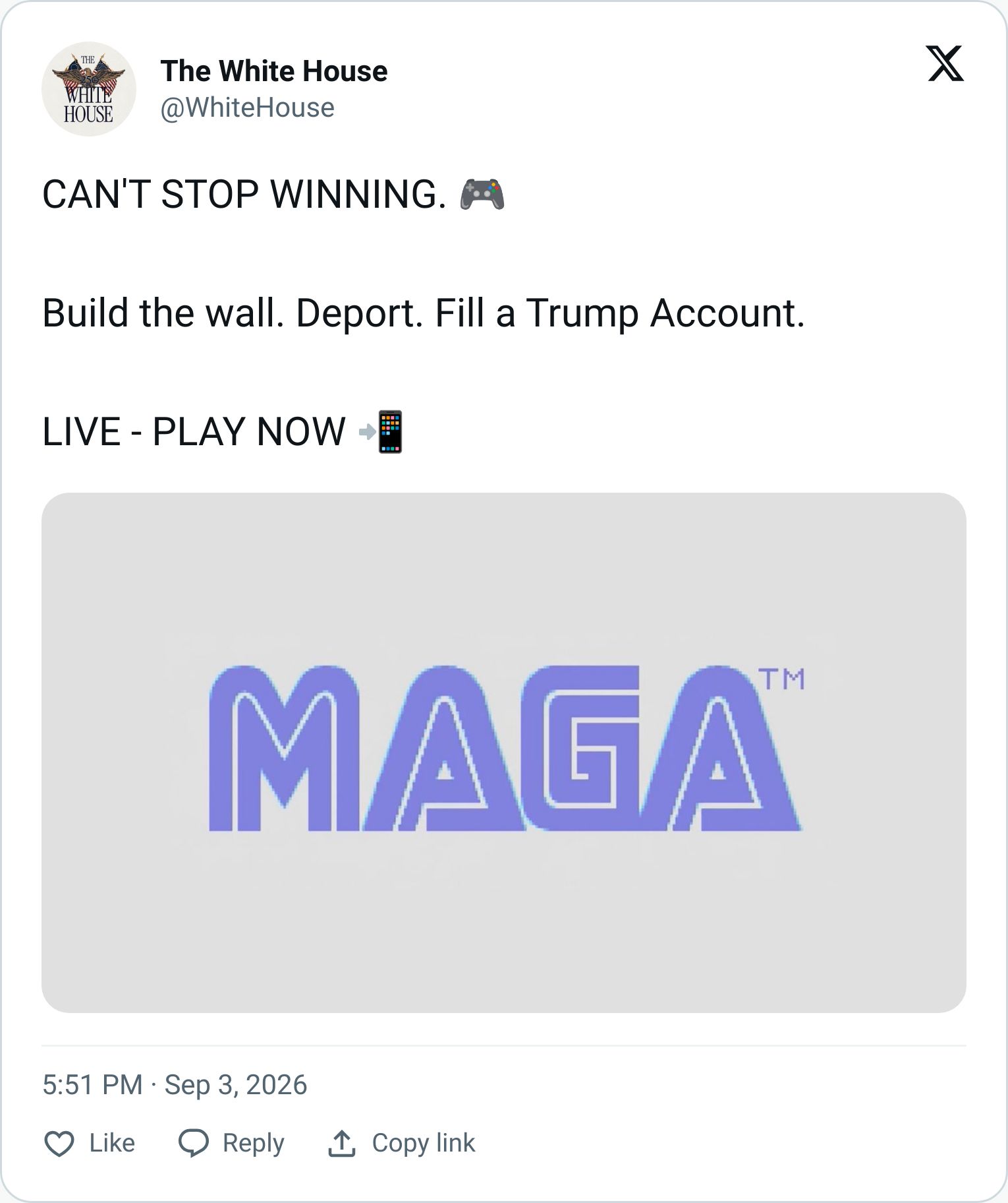 Tweet screenshot