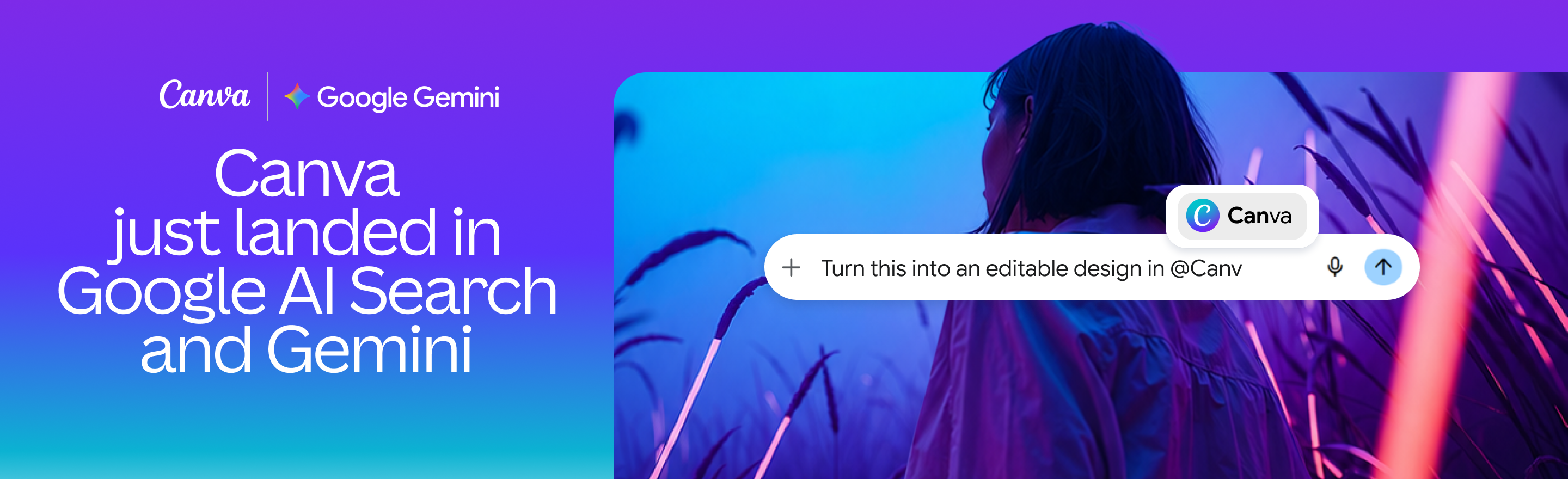 Canva integration with Google AI Mode connected apps