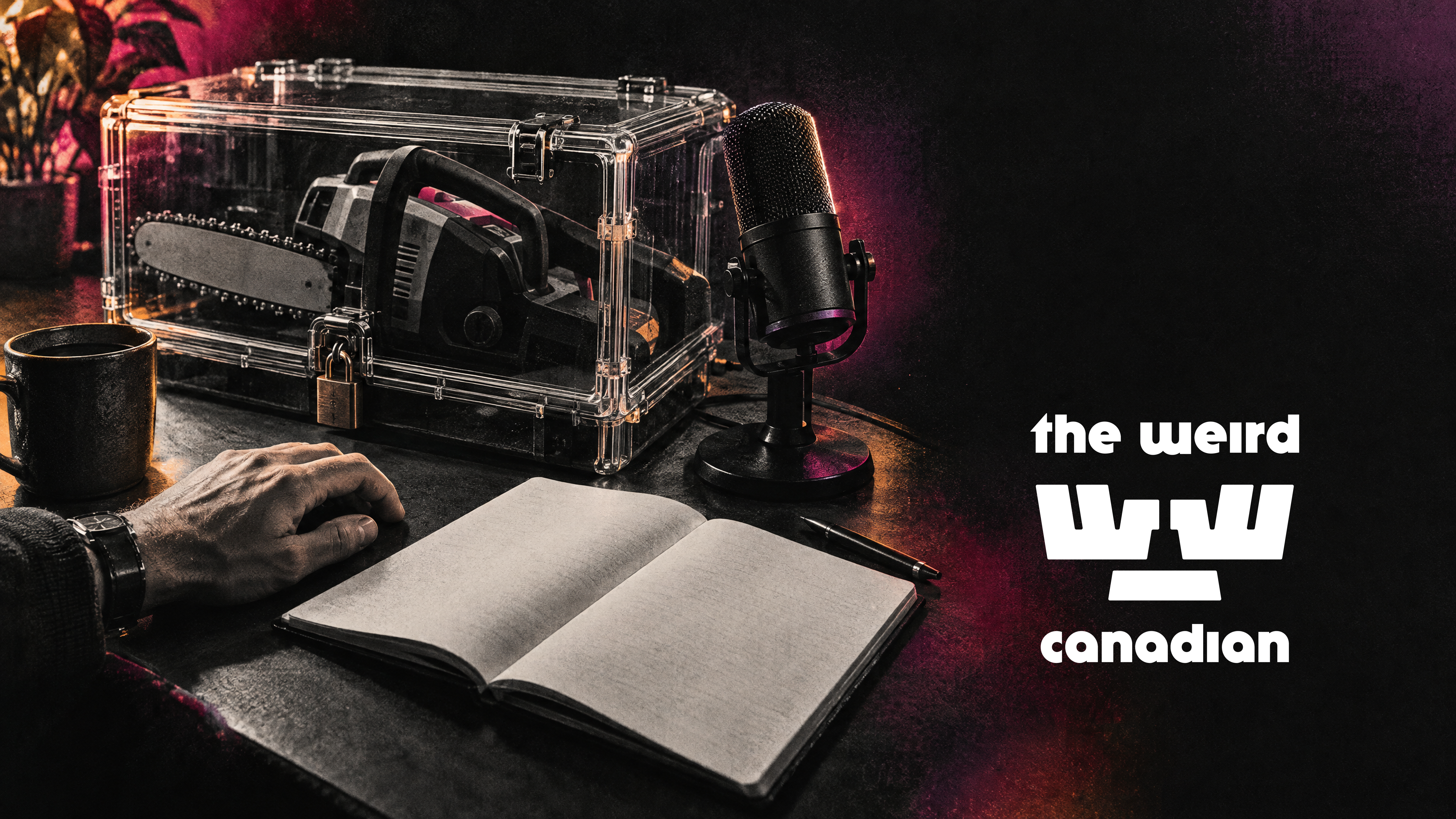 Newsletter artwork for "the chainsaw and the borrowed opinion"