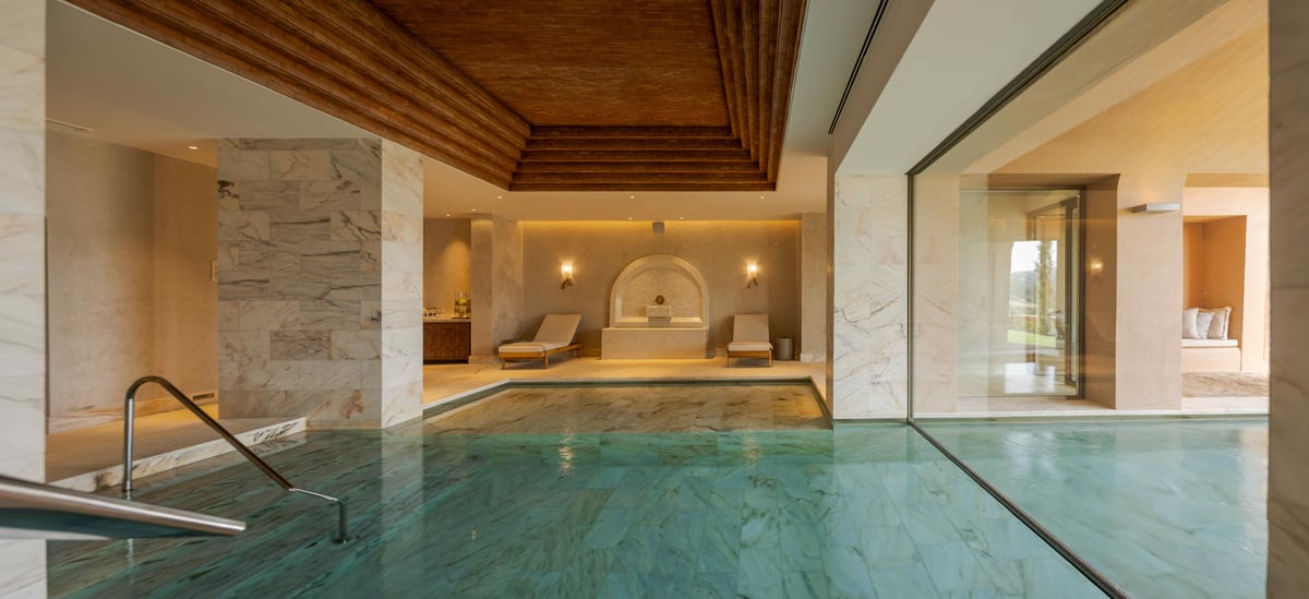 Indoor thermal pool at the Holistic Spa by Viceroy