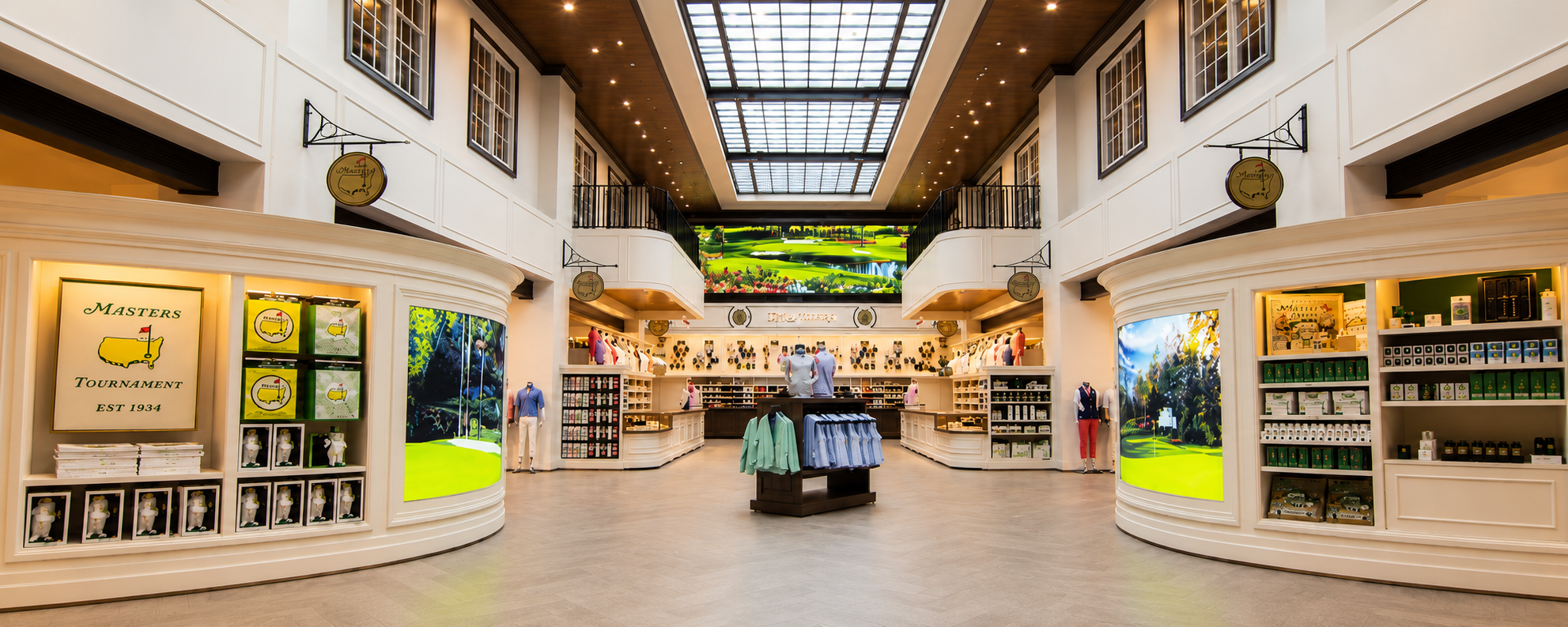 Inside the Masters golf shop at Augusta National