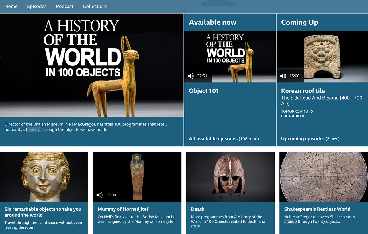 Formats Unpacked: History of the World in 100 Objects