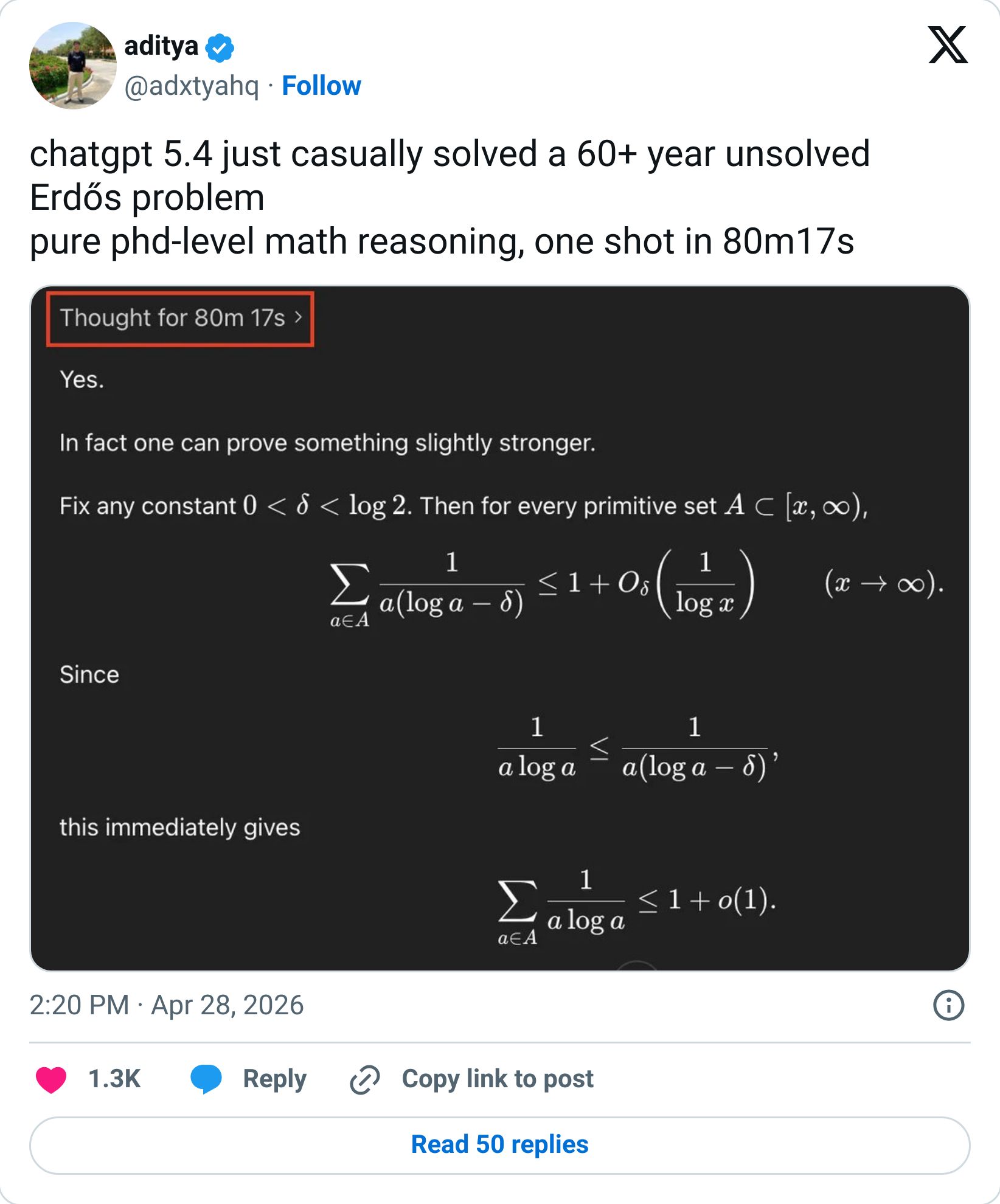 Tweet screenshot