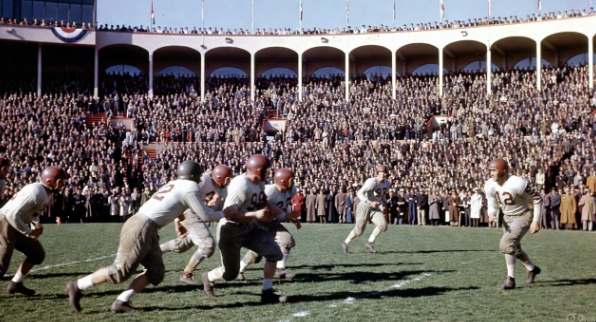 Historic Rose Bowl football game on New Year's Day