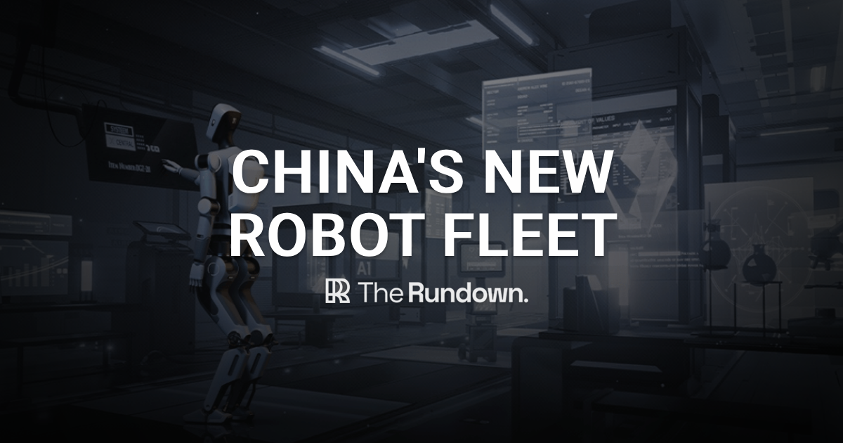 China's new humanoid robot fleet