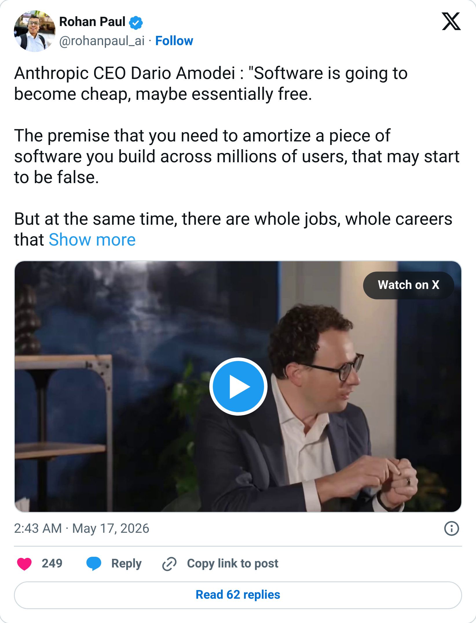 Tweet screenshot