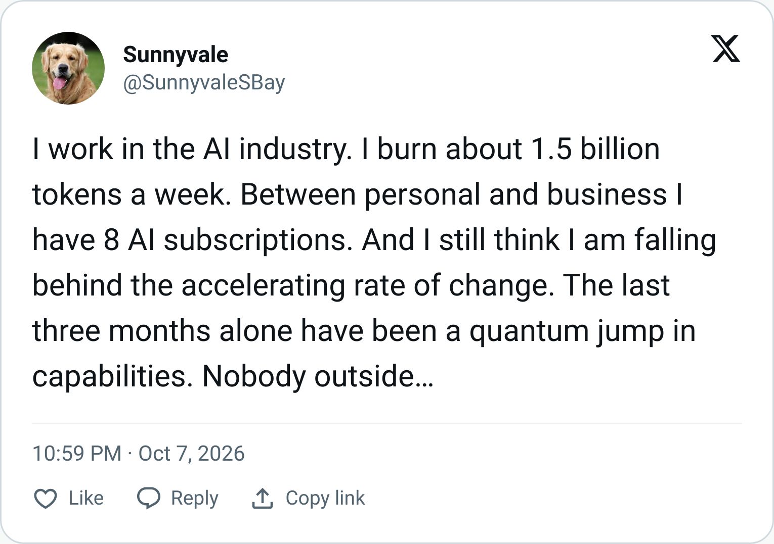 Tweet screenshot