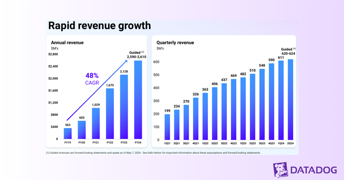 Why did Datadog growth slow in 2024-25?