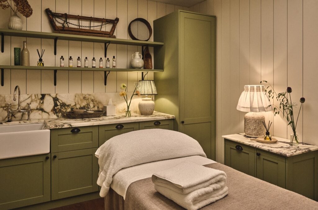 Spa treatment room at Soho Farmhouse
