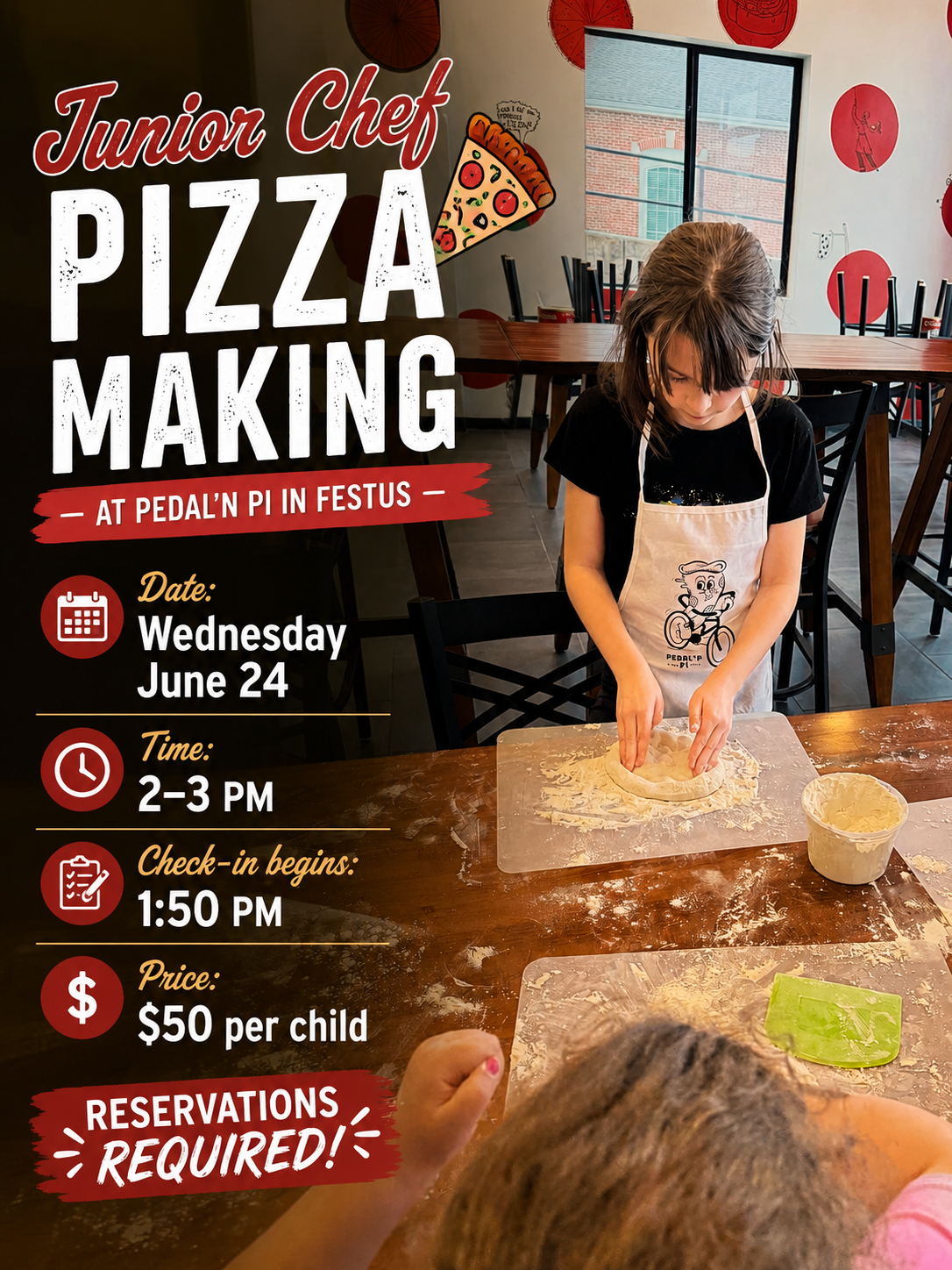 Junior Chef Pizza Making June 24th