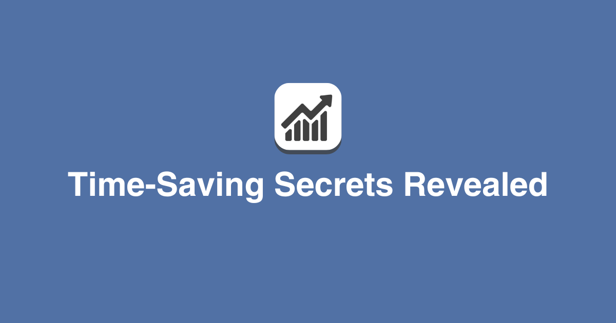 ⌚Timesaving secrets revealed(02)