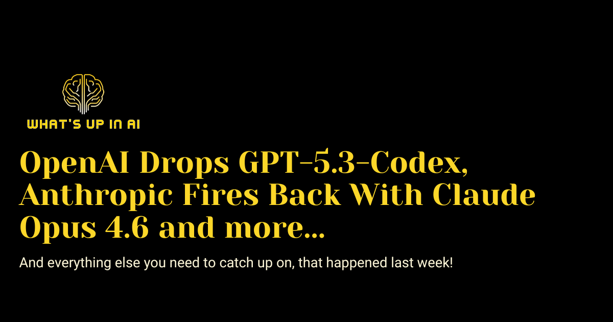 OpenAI Drops GPT-5.3-Codex, Anthropic Fires Back With Claude Opus 4.6 ...
