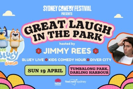 Great Laugh in the Park at Tumbalong Park Darling Harbour