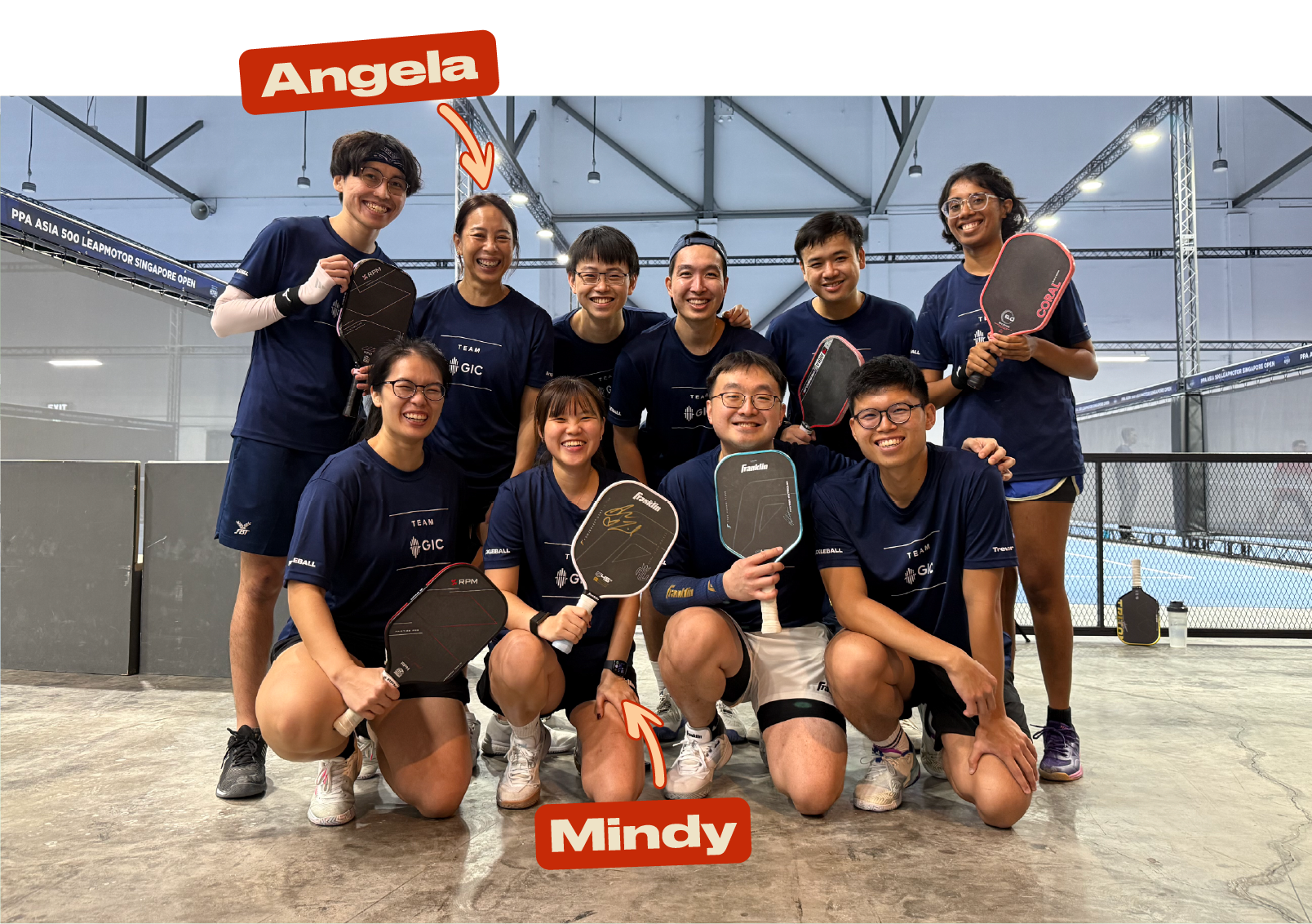 We liked the energy of Team GIC, especially their captain Angela and Anna Leigh Waters fan, Mindy!
