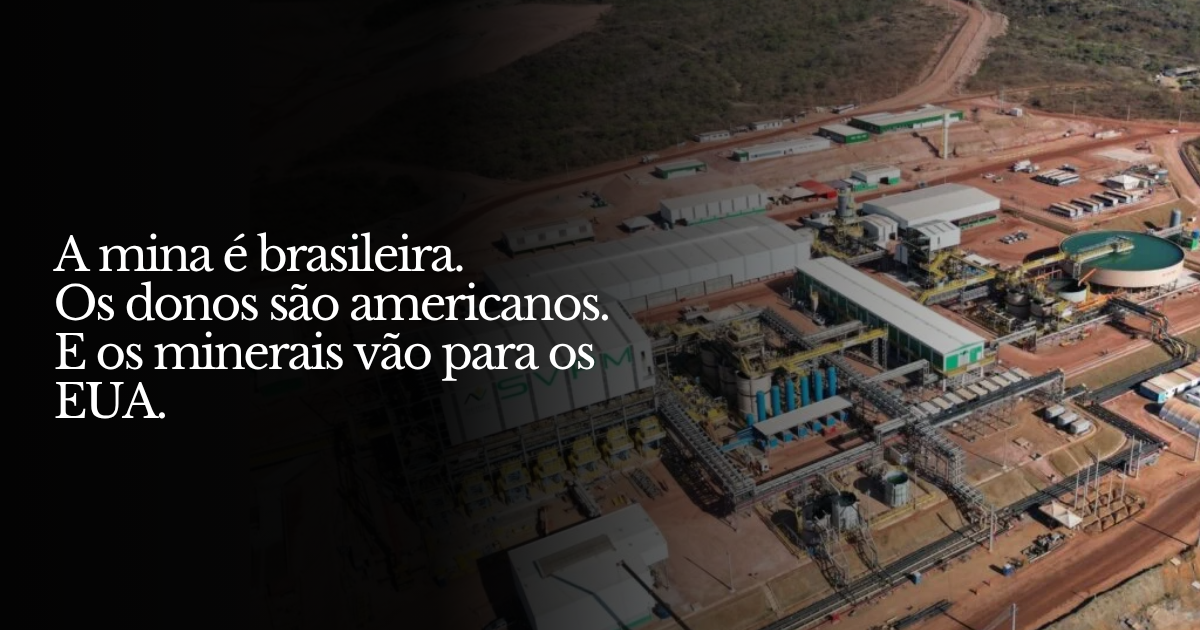 A única mina de terras raras no país não é nossa