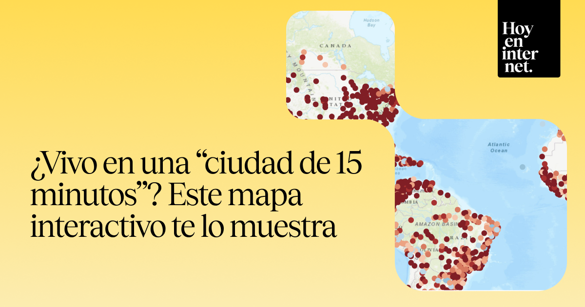 ¿Vivo en una “ciudad de 15 minutos”? Este mapa interactivo te lo muestra