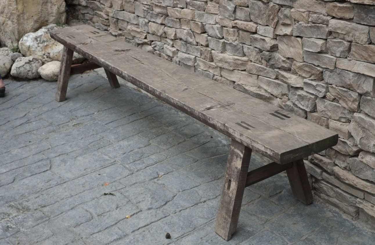 Chinese workbench, Steam bent banister