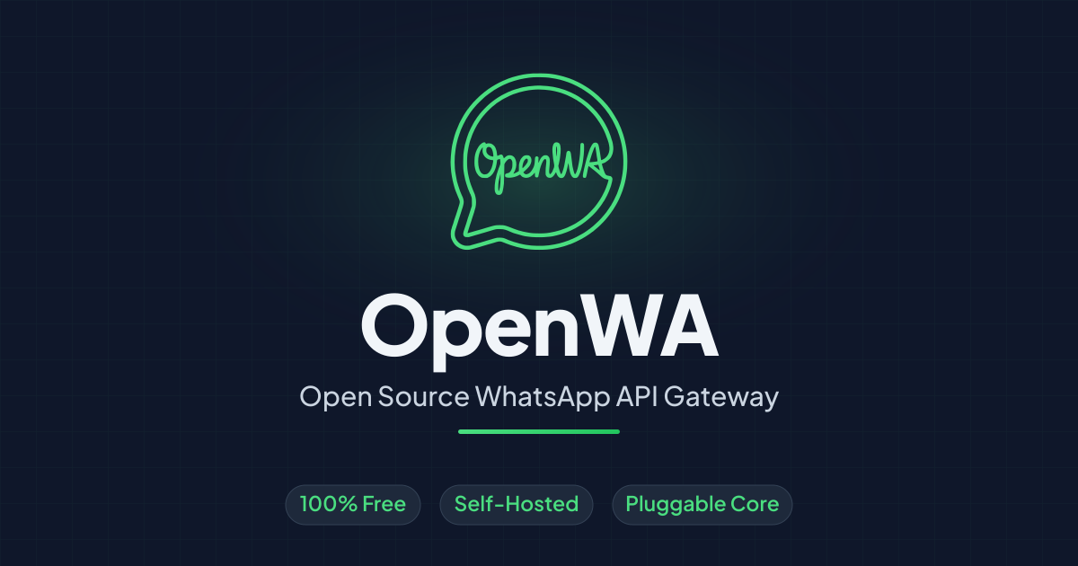 OpenWA self-hosted WhatsApp API dashboard